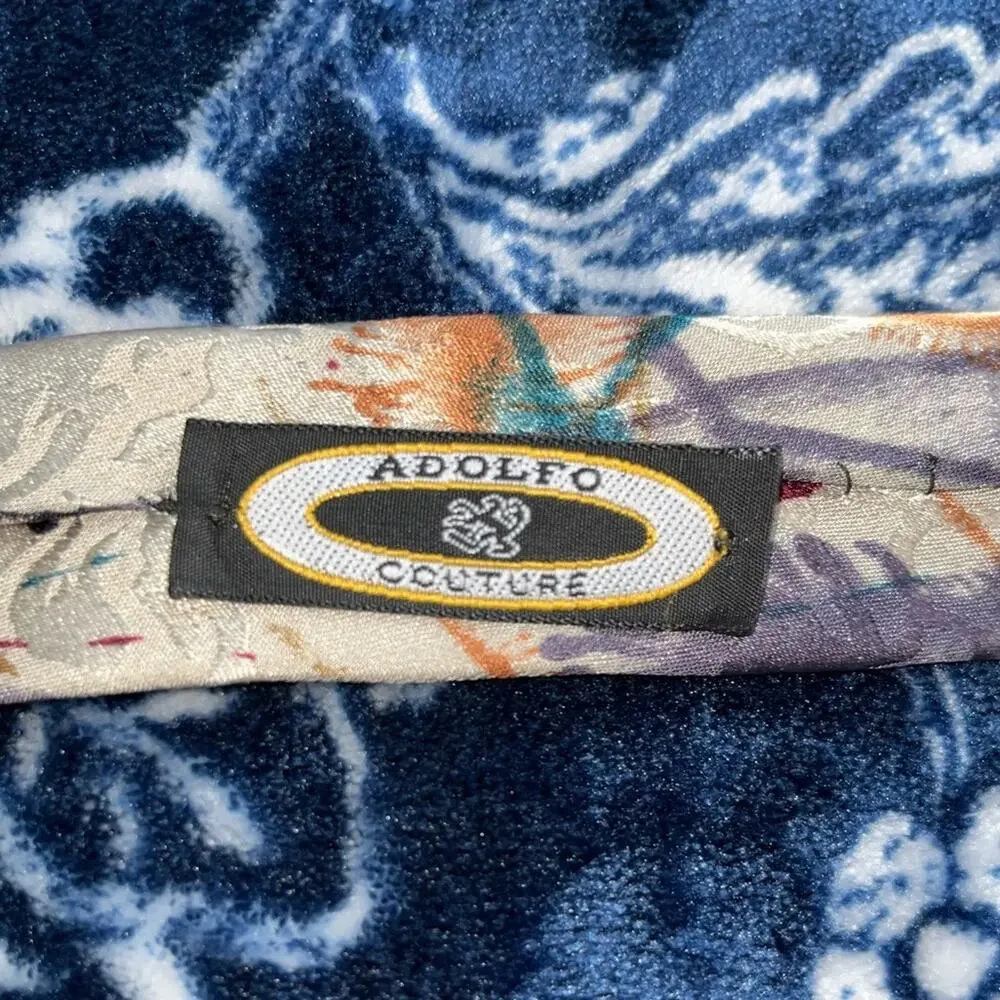 Vintage Adolfo Couture Silk Necktie